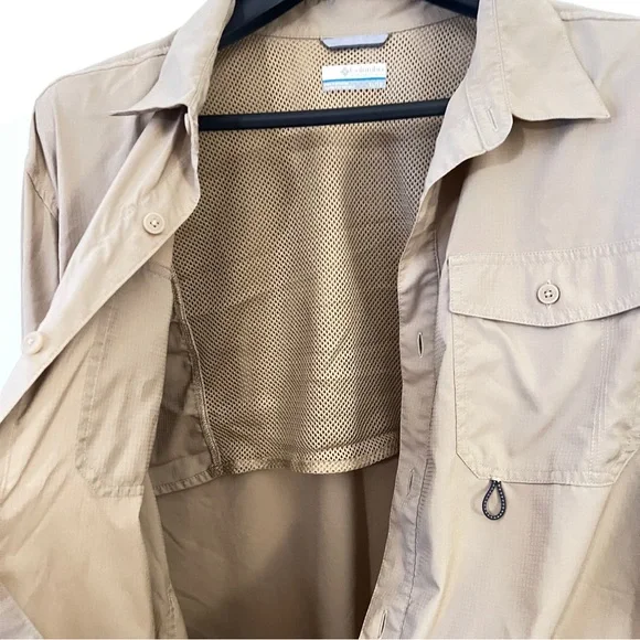 Columbia Tan Lightweight Utility Jacket Omni-Shade - Picture 9 of 14